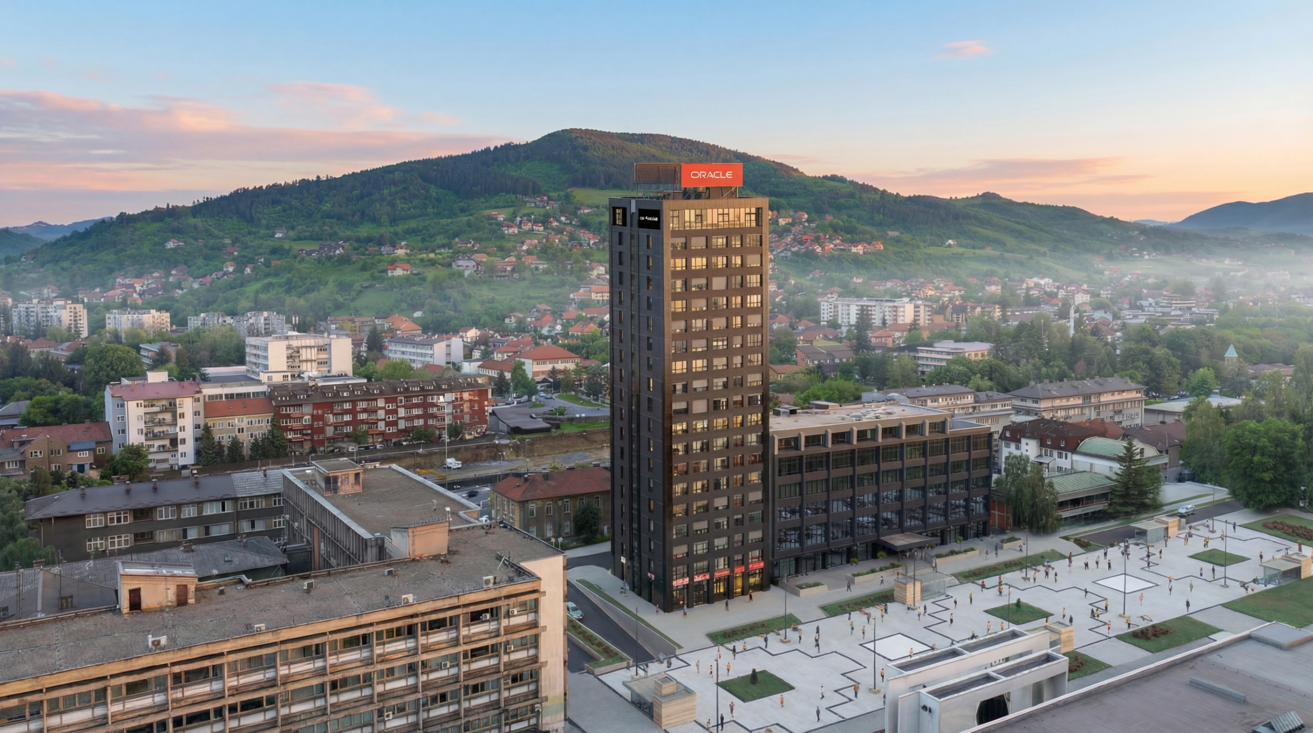 Almy Tower eksterijer pogled sa južne strane