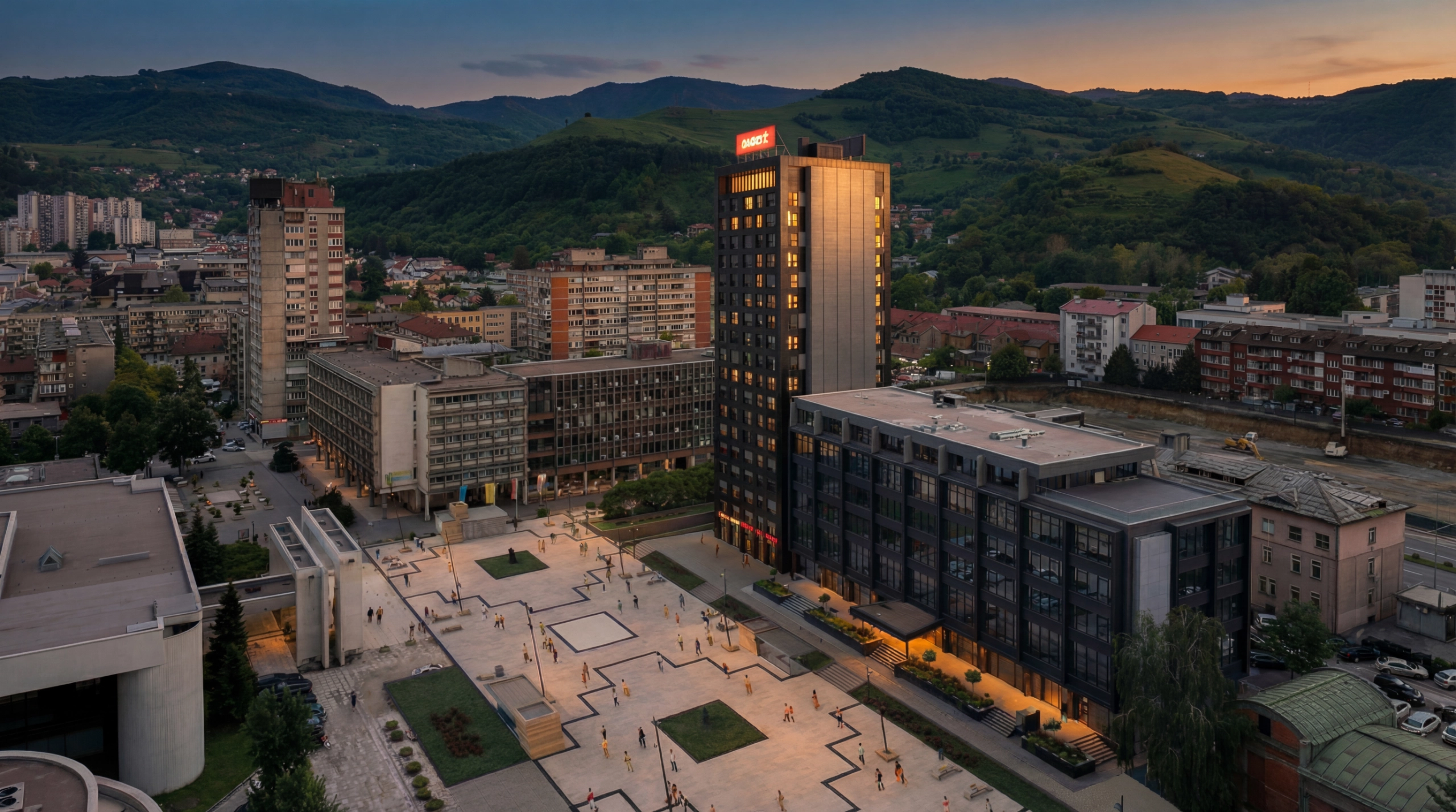 Almy Tower pogled sa ulice